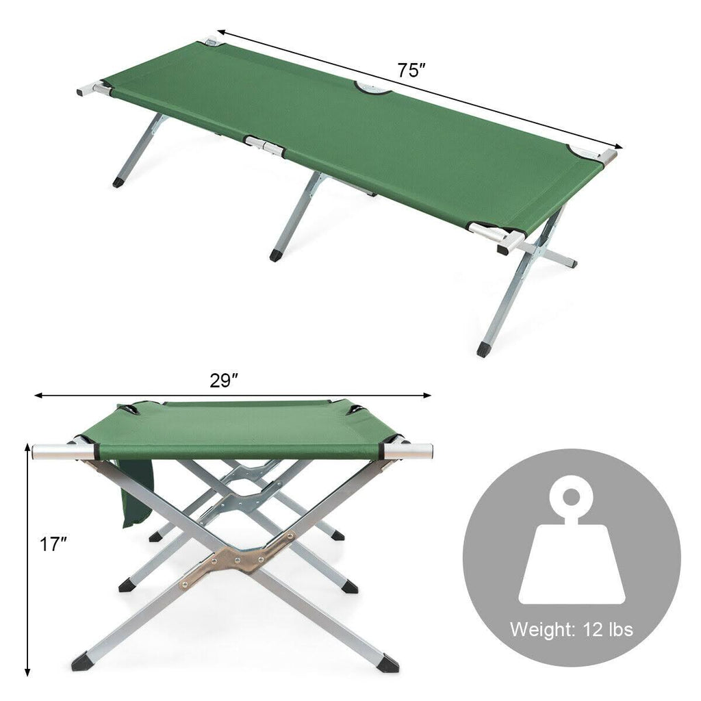Heavy-Duty Folding Camping Cot with Carry Bag M797758