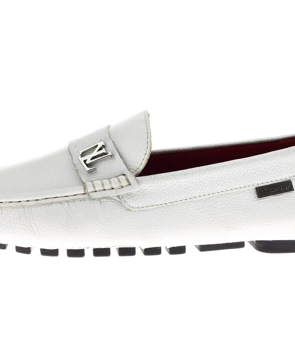 White Leather Comfort Shoes Q2353