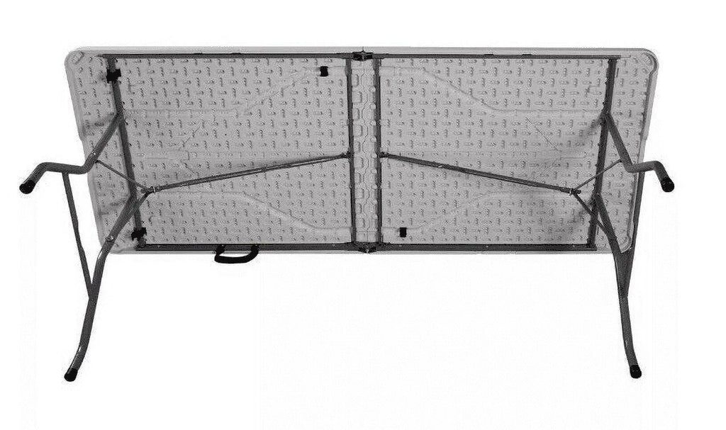 6 Foot Folding Table White Speckle G73487