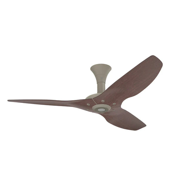 60 Ceiling Fan with Cocoa Bamboo Blades and Satin Nickel Finish with LED F15710