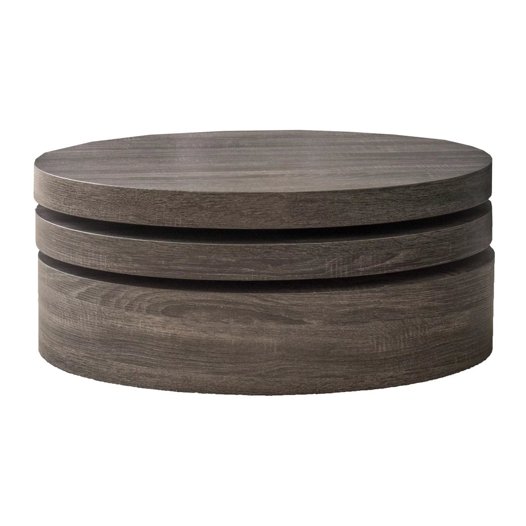 Oval Rotating Wood Coffee Table R451363