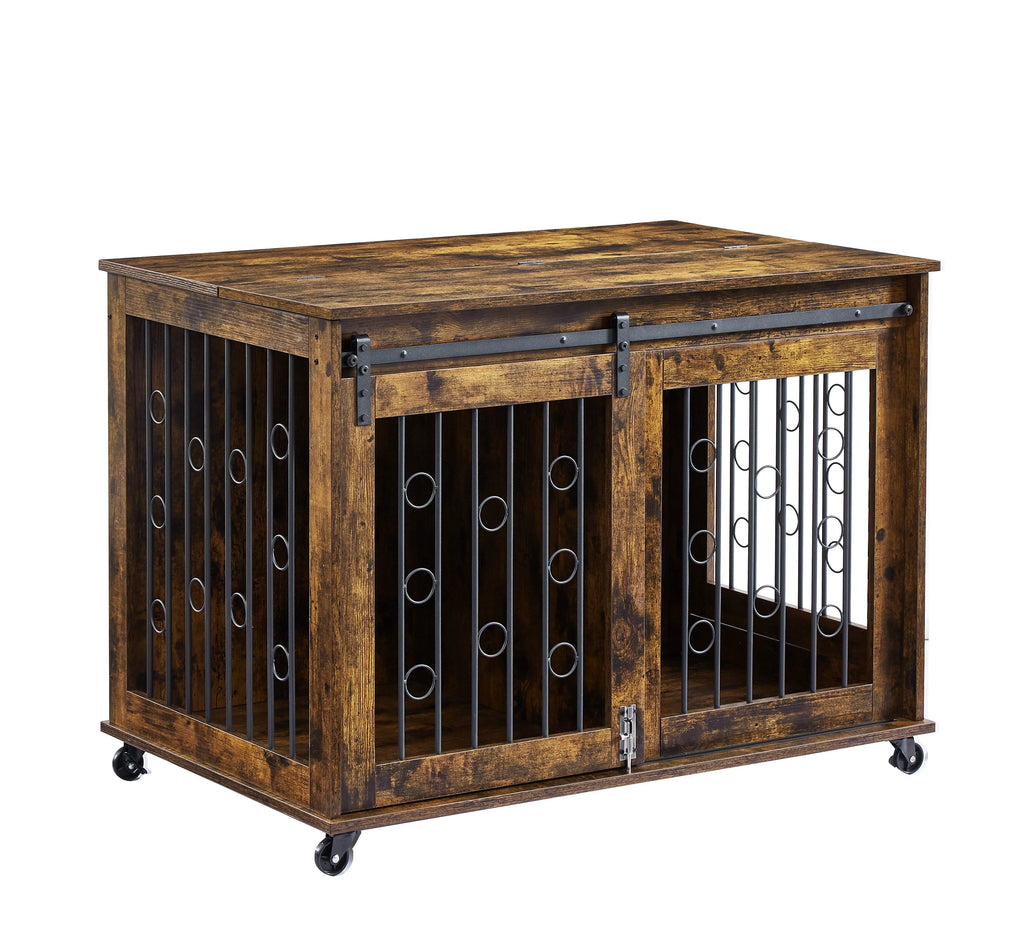 39" Dog Crate with Partition and Sliding Door H32846