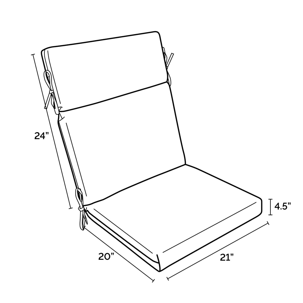 Outdoor Chair Cushion 20 x 21 S621252