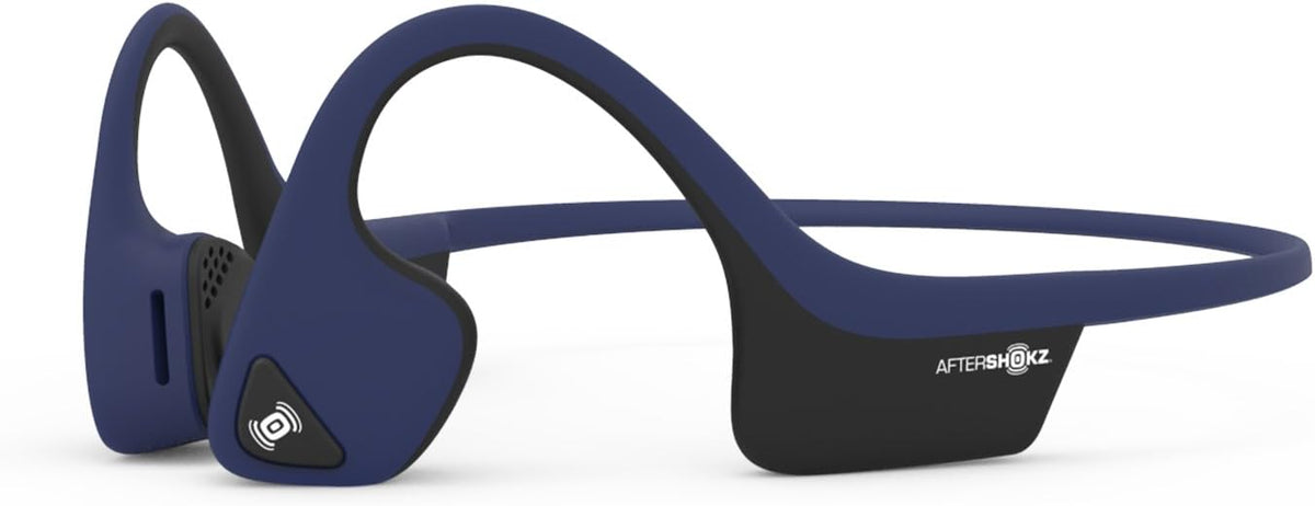 Slate Grey Bone Conduction Wireless Bluetooth Headphones with Reflective Strips V957