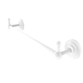 36 inch Matte White Towel Bar with Integrated Hooks Z437012