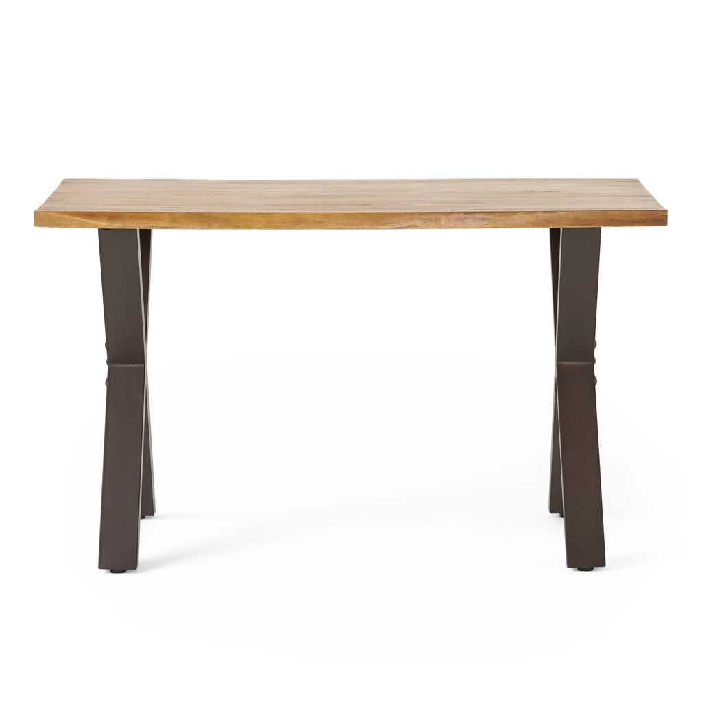 Acacia Desk with Iron Legs K9080