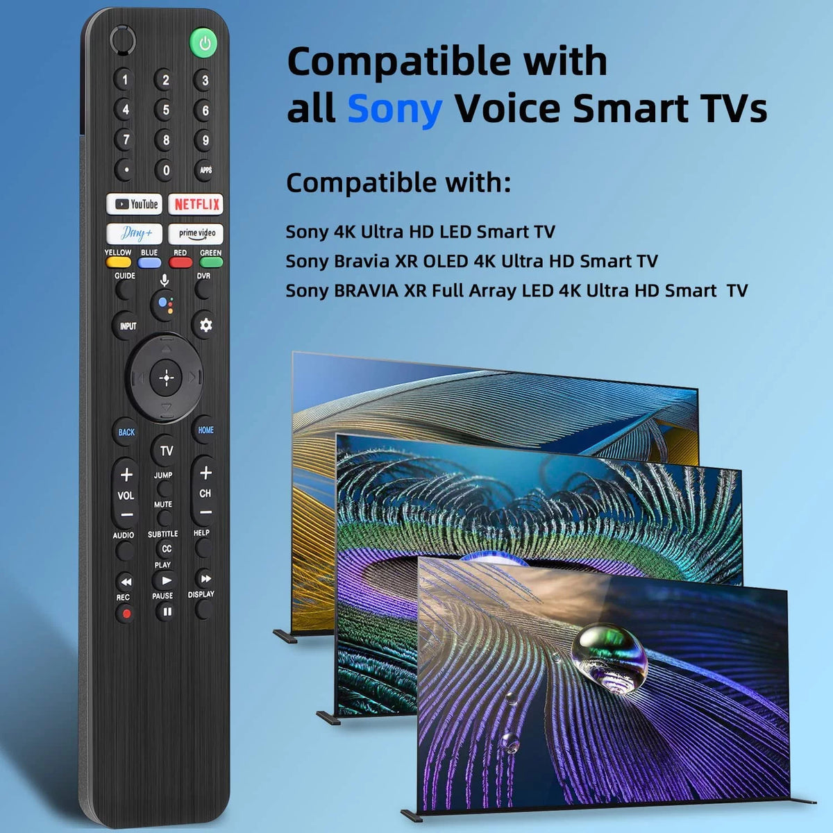 Voice Remote Control for Sony TV Z79478
