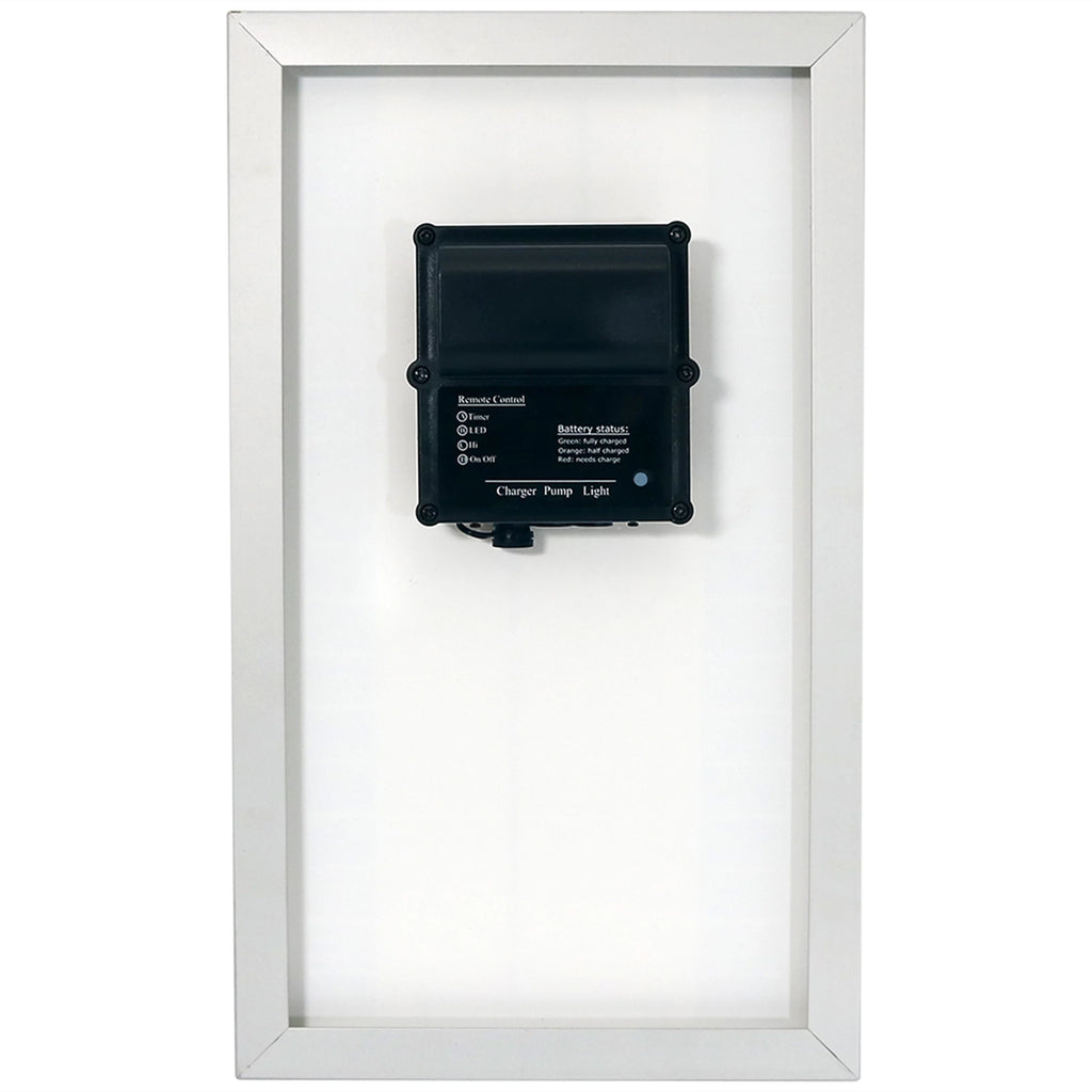 Solar Pump and Panel with Battery, Remote Control & Light O271