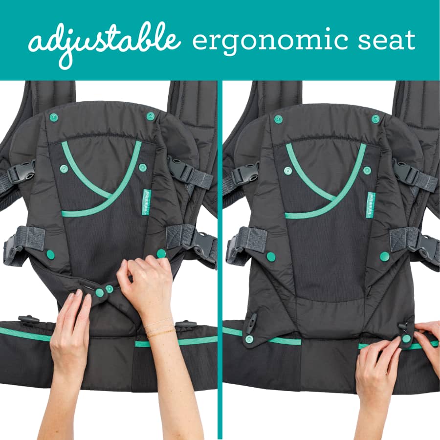 Gray Multi-Pocket Baby Carrier A544