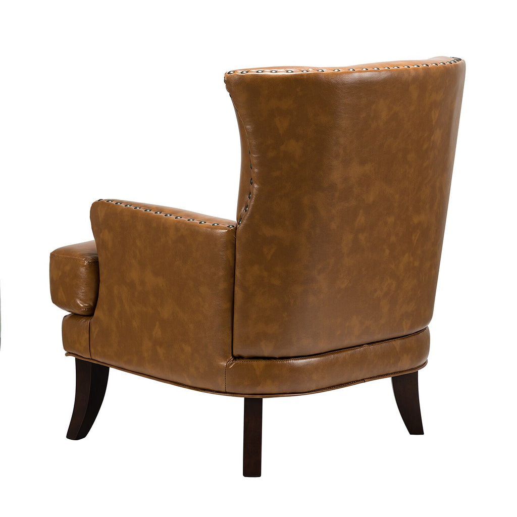 Traditional Wingback Upholstered ArmChair with Nailhead Trim O3285