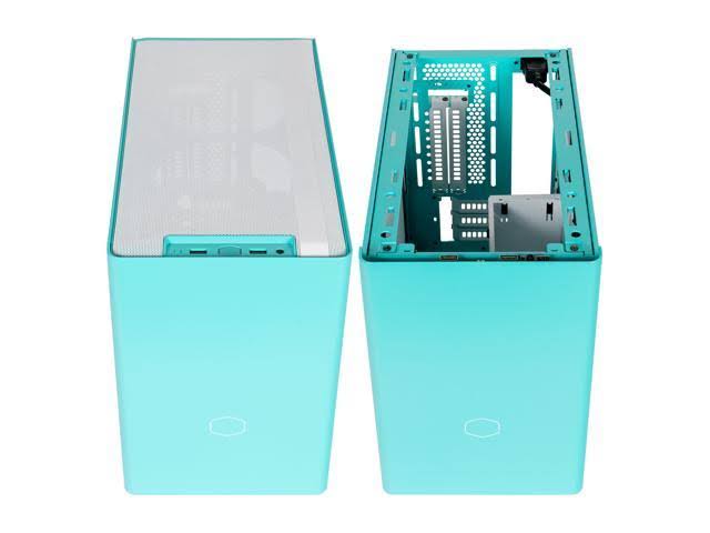 Caribbean Blue Mini-ITX Computer Case A351475