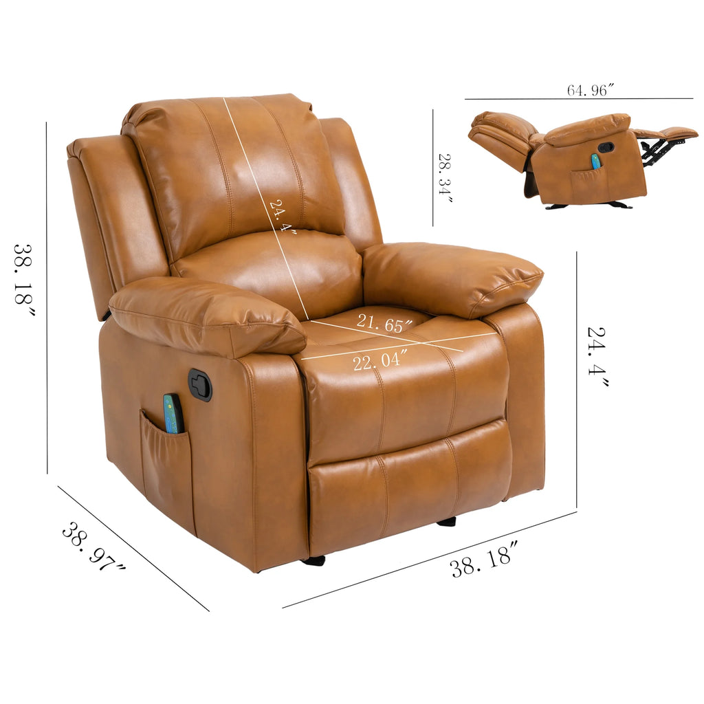Faux Leather Power Lift Recliner Chair with Remote Control Q327084