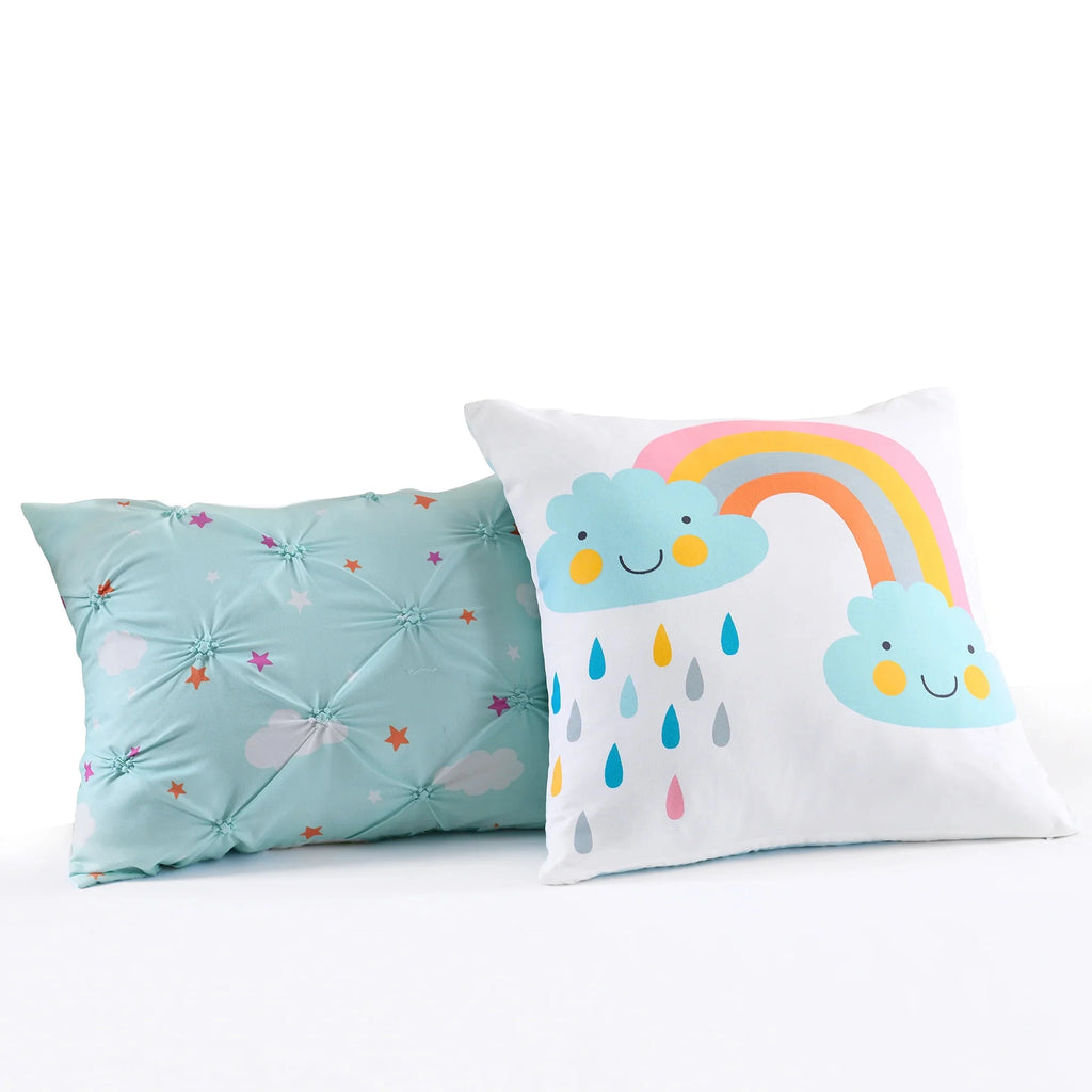 Reversible Animal Print Quilt, Twin, White/Multi, 4-Pc Set A15488