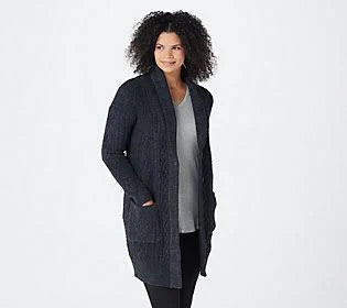Midnight Multi Long Cardi, Size Small D93396