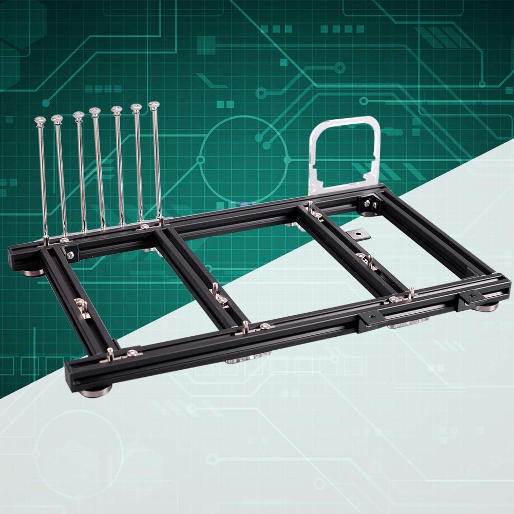 Black Aluminum Alloy ATX Open Air PC Test Bench Case A68429