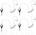 Transparent Security Headsets with PTT/VOX (4-Pack) L6868