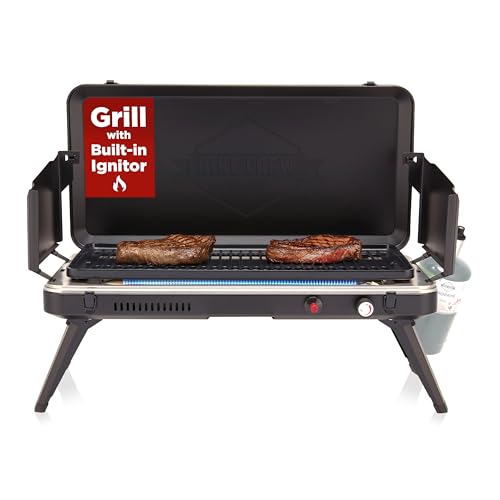 2-in-1 Gas Camping Grill and Griddle Combo J1503