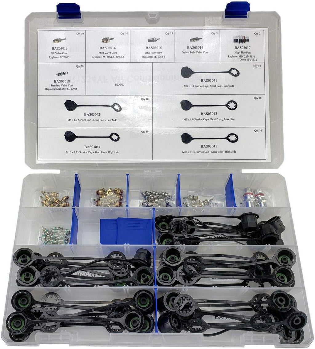 112 Pieces A/C Valve Core & Cap Assortment Kit M453344