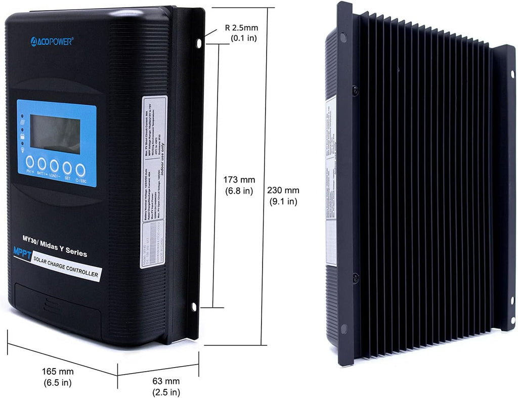 200 Watt Monocrystalline Solar Panel Kit with 30A MPPT LCD Charge Controller F759747