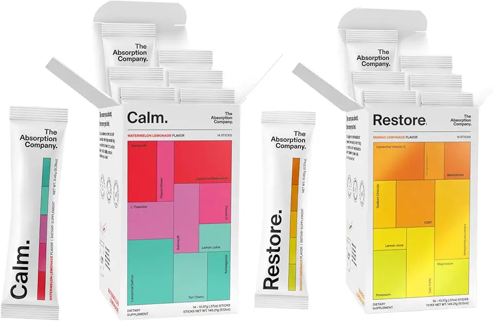 Watermelon Lemonade & Mango Lemonade Electrolyte Powder Packets 14 Sticks V58379