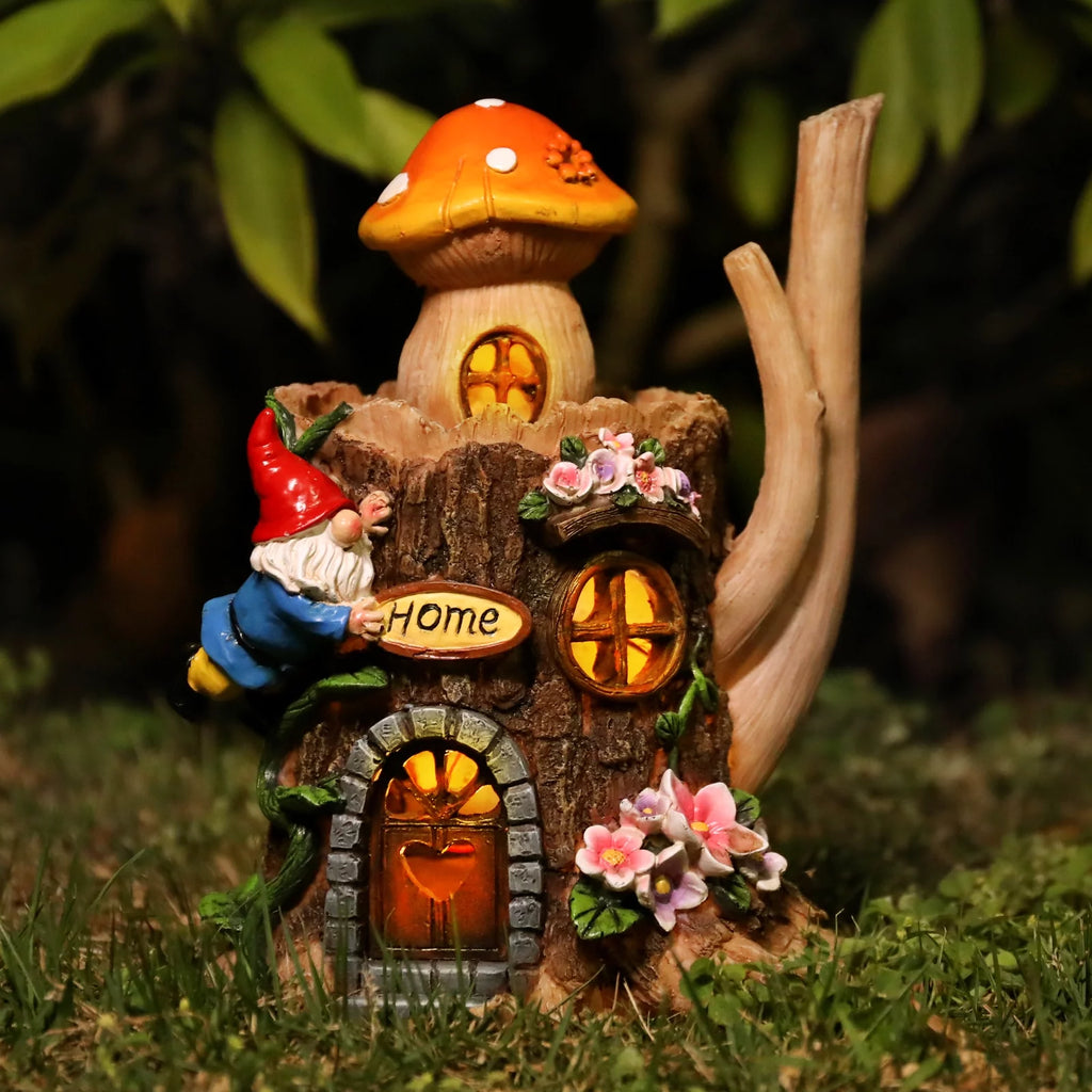 Garden Gnome Statue with LED Light L3464