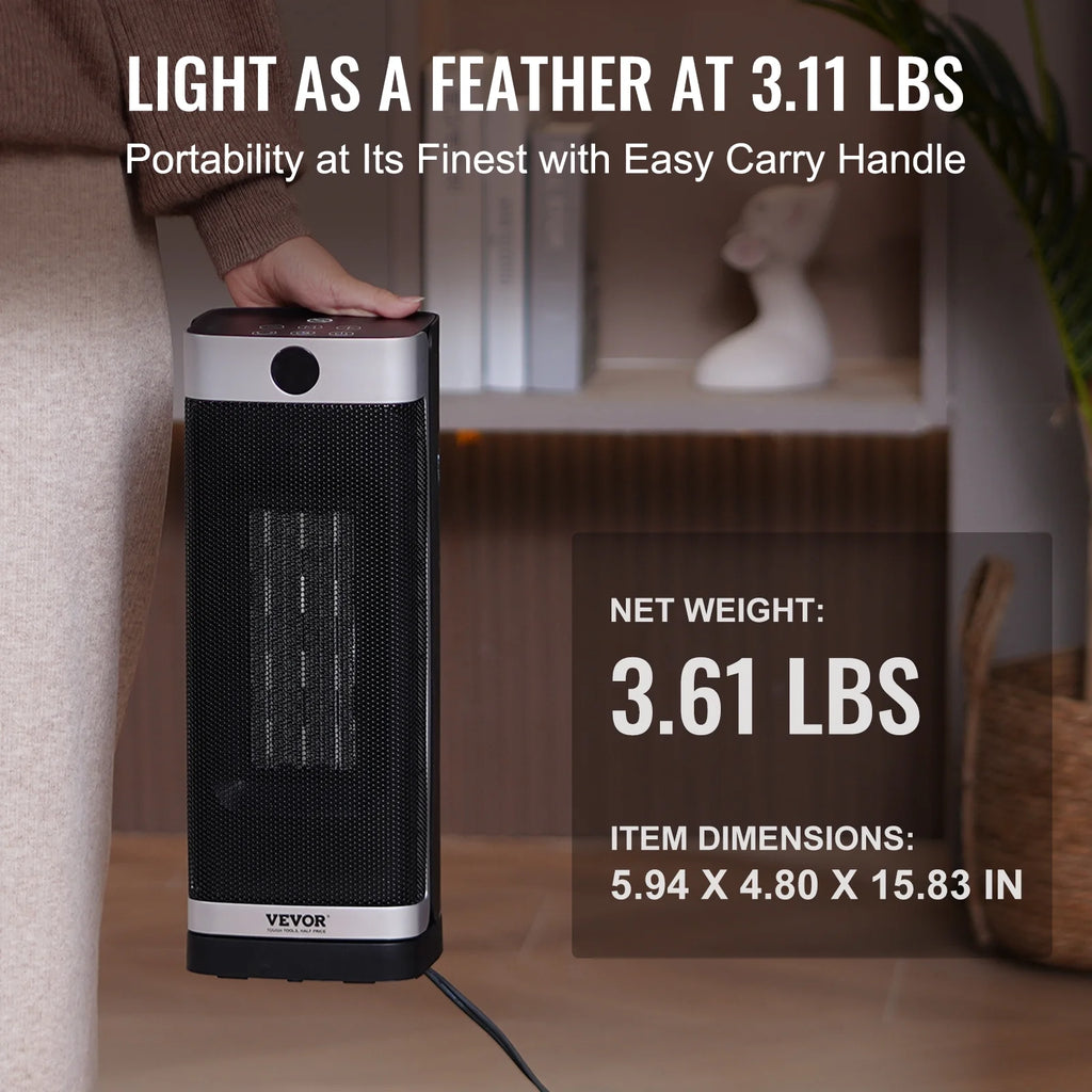 1500W Electric Fan Forced Portable Space Heater 16 in N442