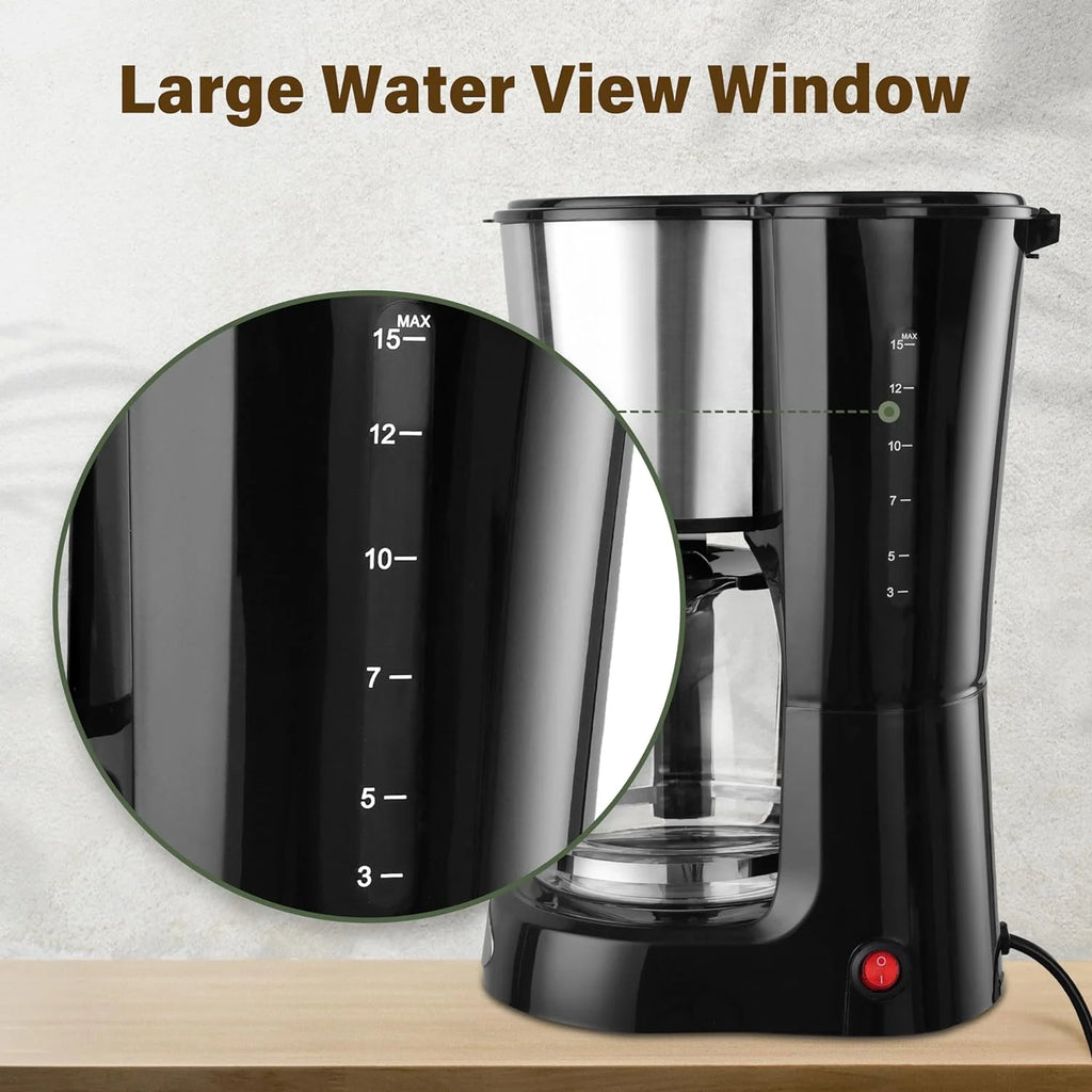 12 Cup Stainless Steel Drip Coffee Maker W590742