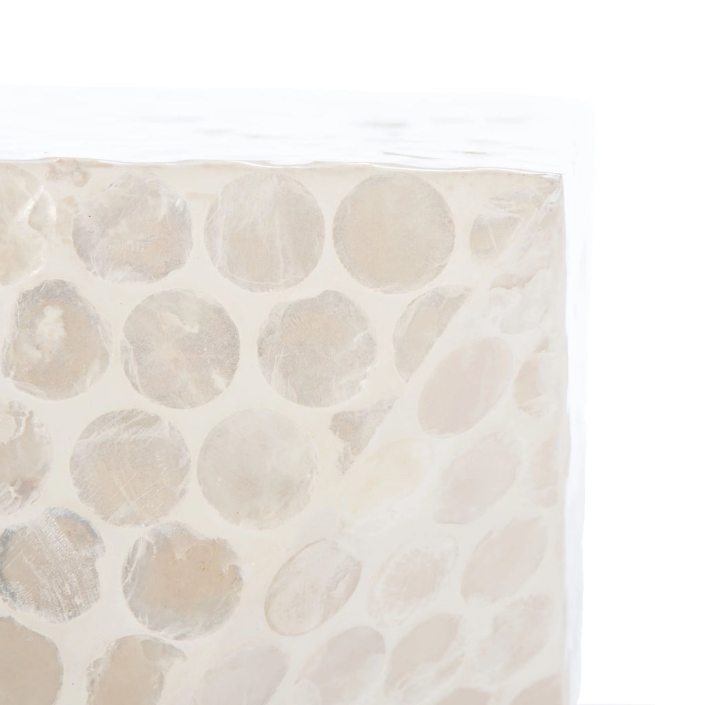 White Square Accent Table M3789