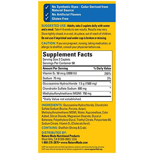 Triple Strength Caplets with Vitamin D3, 120 Count W667034