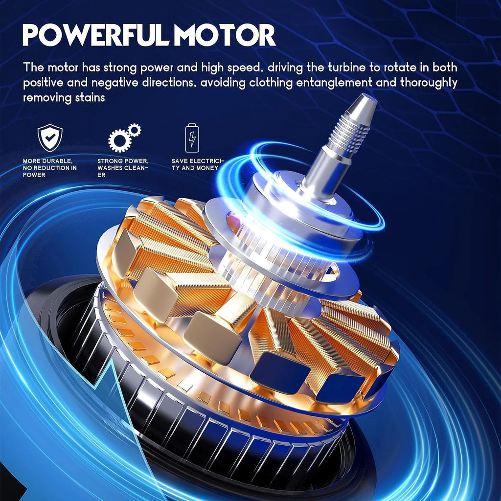 Portable Mini Washing Machine 5.7 lbs 2 in 1 Washer with Drain Hose, Blue G999405