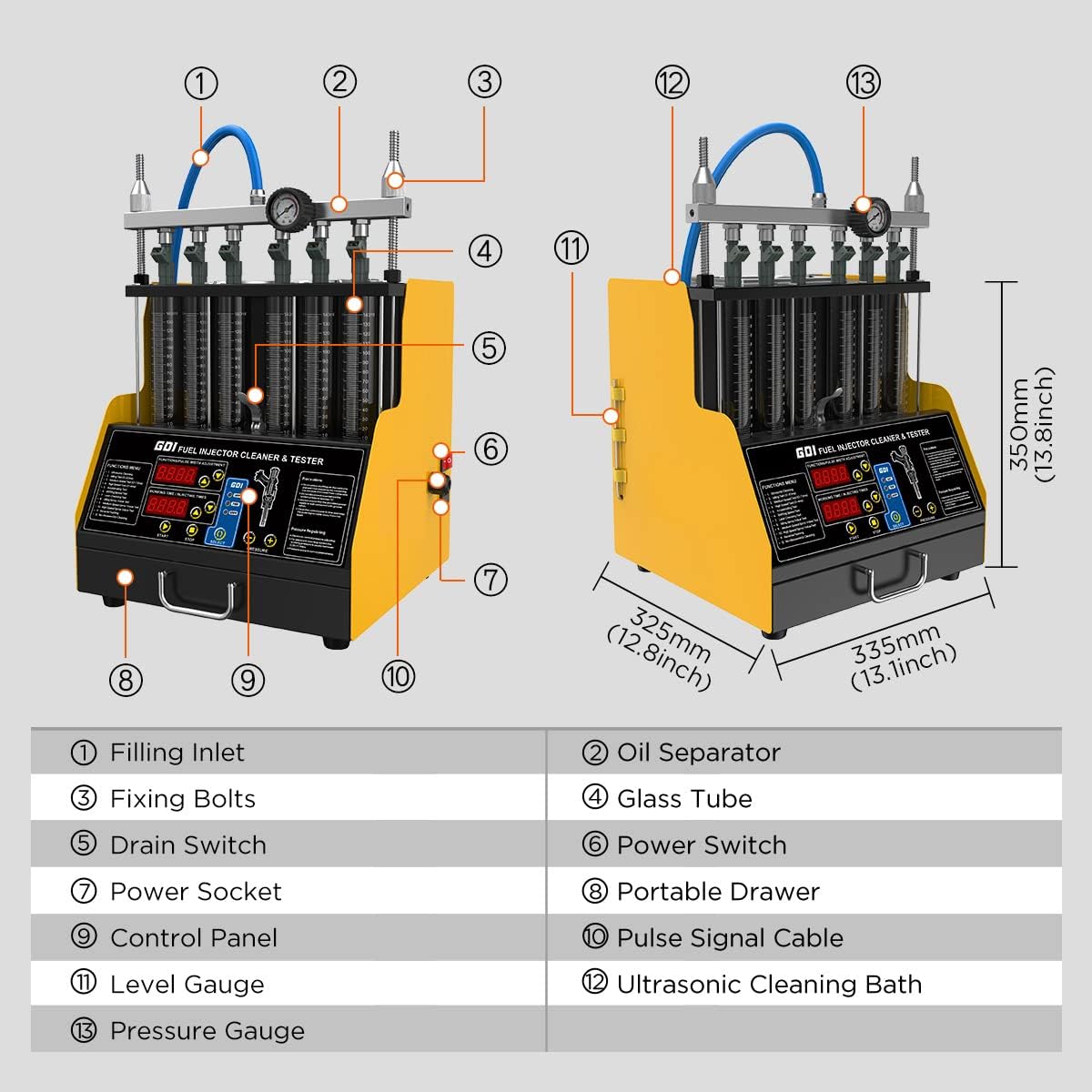 110V/220V Fuel Injector Cleaner & Tester P59470