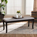 Gray/Black Wood Bench F951145