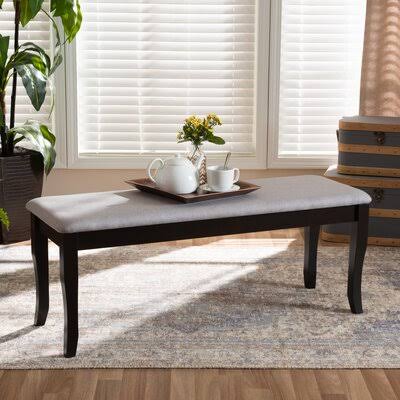 Gray/Black Wood Bench F951145