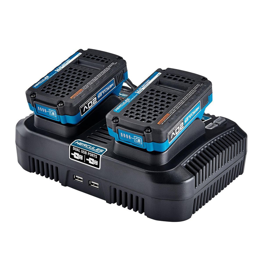 20/12V Lithium-Ion Multi-Voltage Dual-Port Charger with Dual USB F751