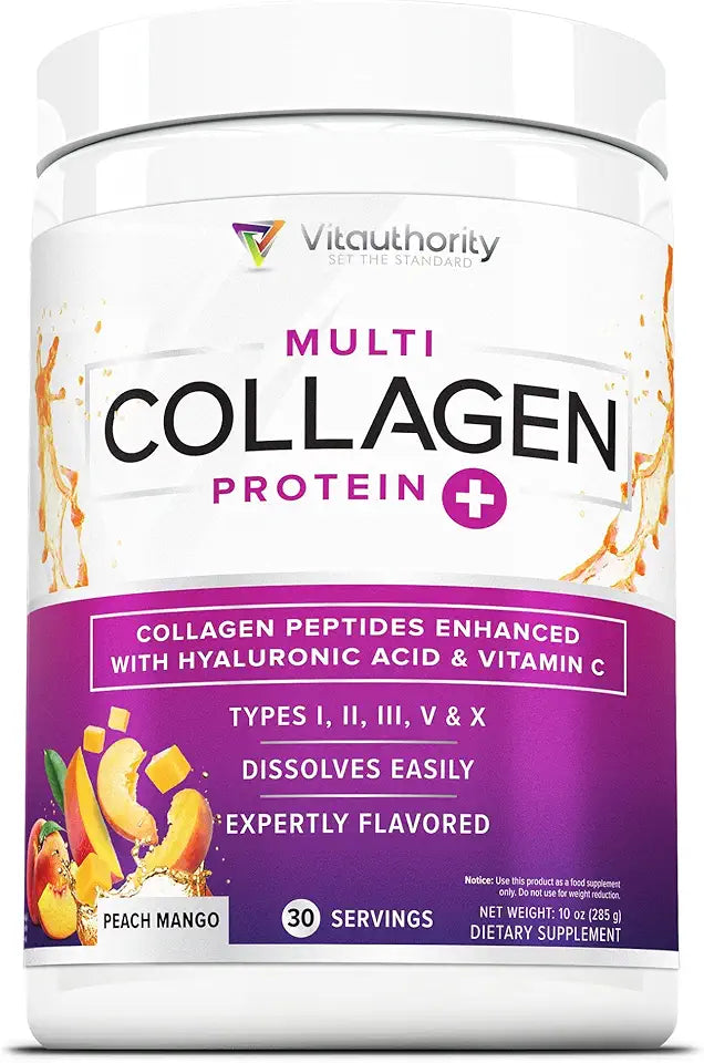 Hydrolyzed Collagen Peptides Powder with Hyaluronic Acid and Vitamin C S4342