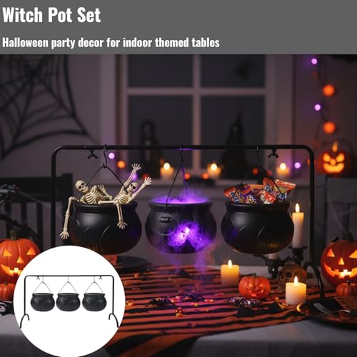 Black Cauldron Set with Stand O755