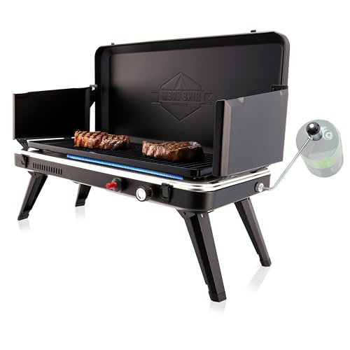 2-in-1 Gas Camping Grill and Griddle Combo J1503