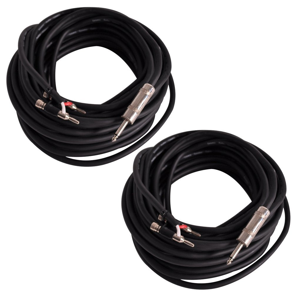 Pair of 100 Foot Pro Audio Speaker Cables F101