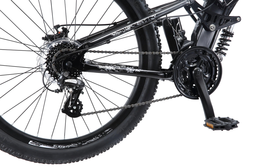 Black 26 inch Wheels 24 Speeds Mountain Bike G4189