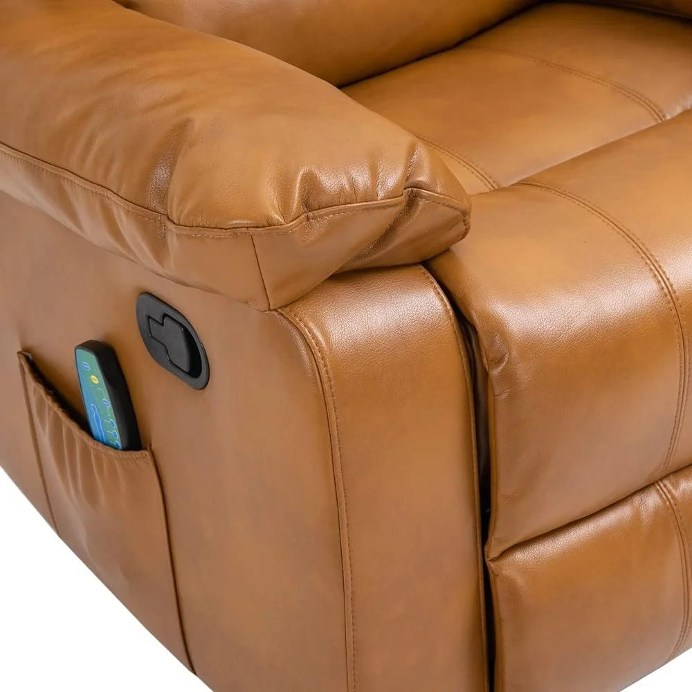 Faux Leather Power Lift Recliner Chair with Remote Control Q327084