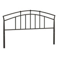 King Metal Spindle Headboard in Antique Brown W849