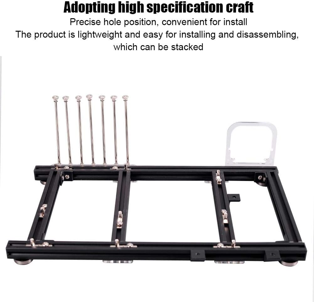 Black Aluminum Alloy ATX Open Air PC Test Bench Case A68429