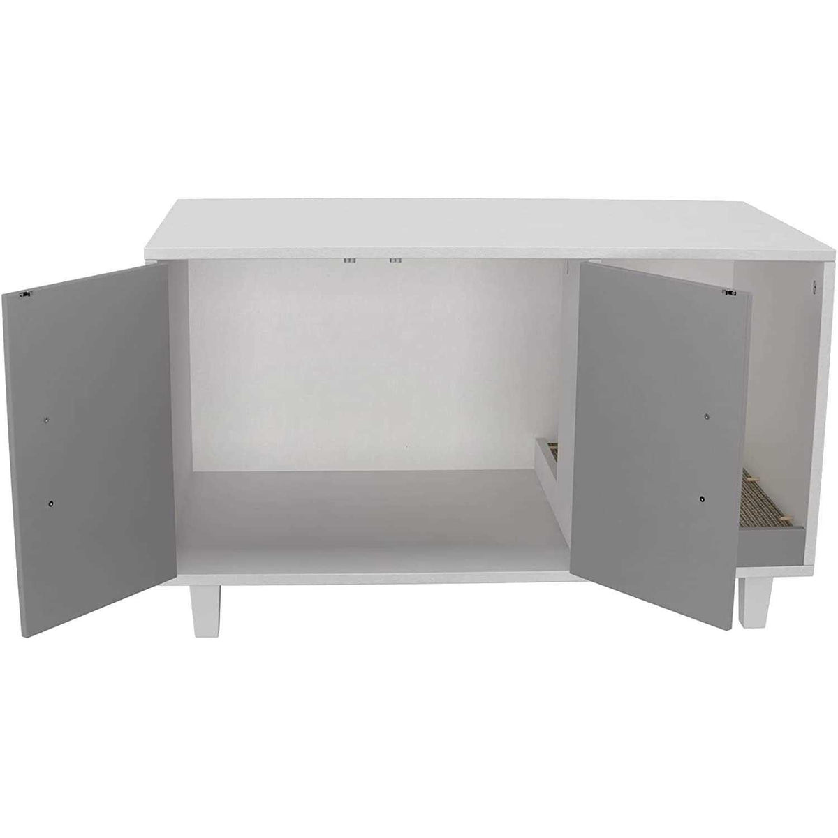 Cat Litter Box Enclosure with Scratch Pad Z23388
