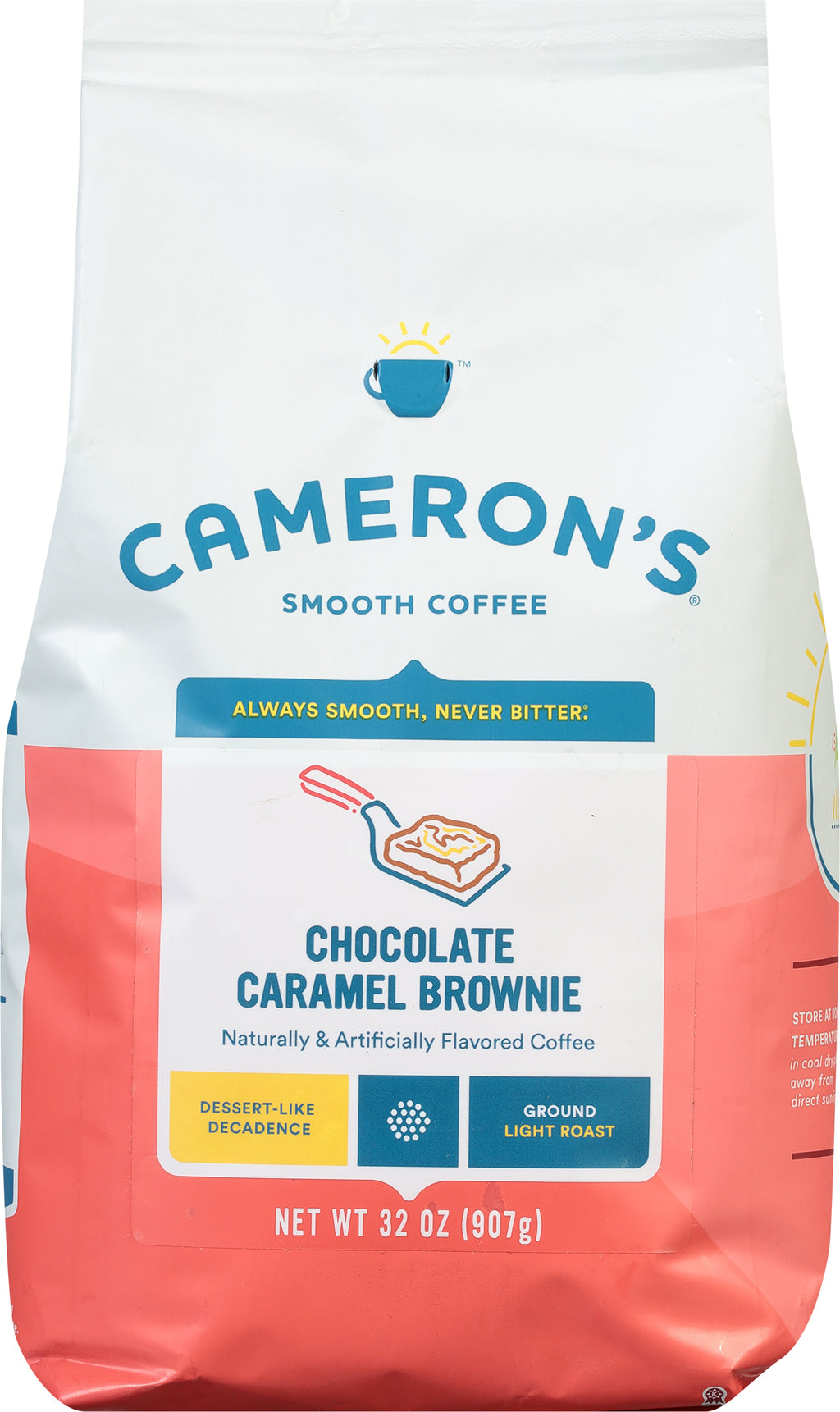 Chocolate Caramel Brownie Flavored Roasted Ground Coffee, 32 Ounce U972006