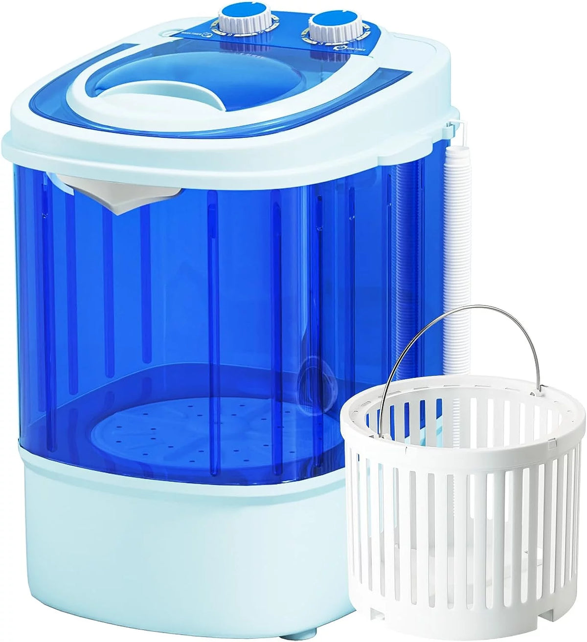 Portable Mini Washing Machine 5.7 lbs 2 in 1 Washer with Drain Hose, Blue G999405