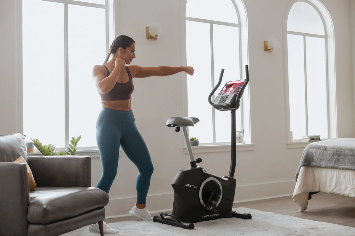 Recumbent Exercise Bike with Display and Tablet Holder T777360