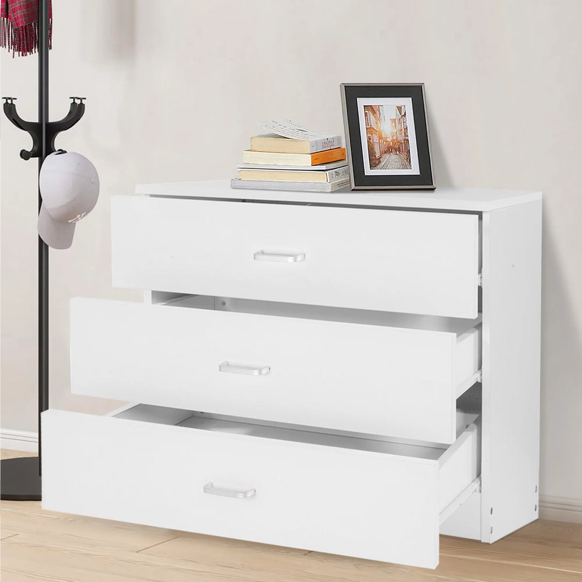 Black 4 Drawer Dresser E111084