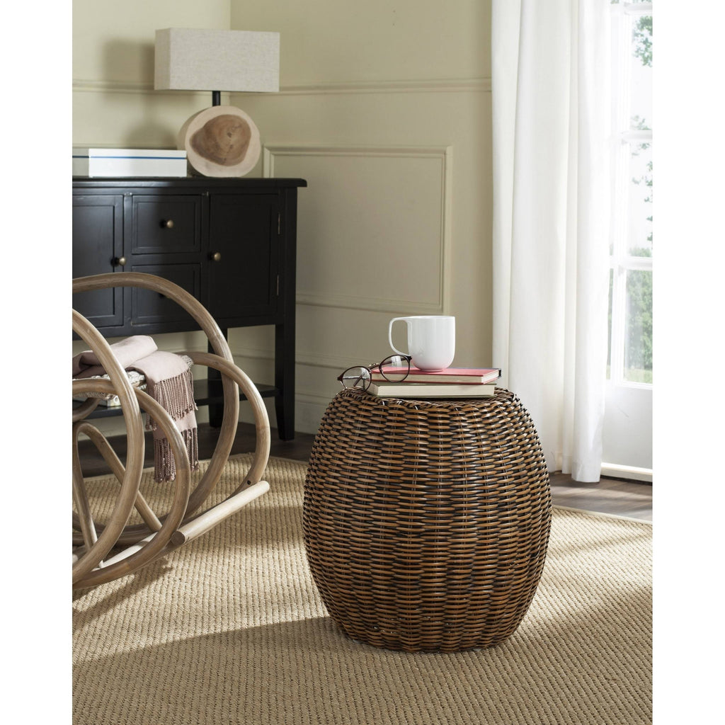 Brown & Multi End Table V14088