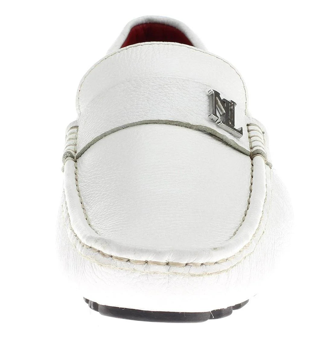 White Leather Comfort Shoes Q2353