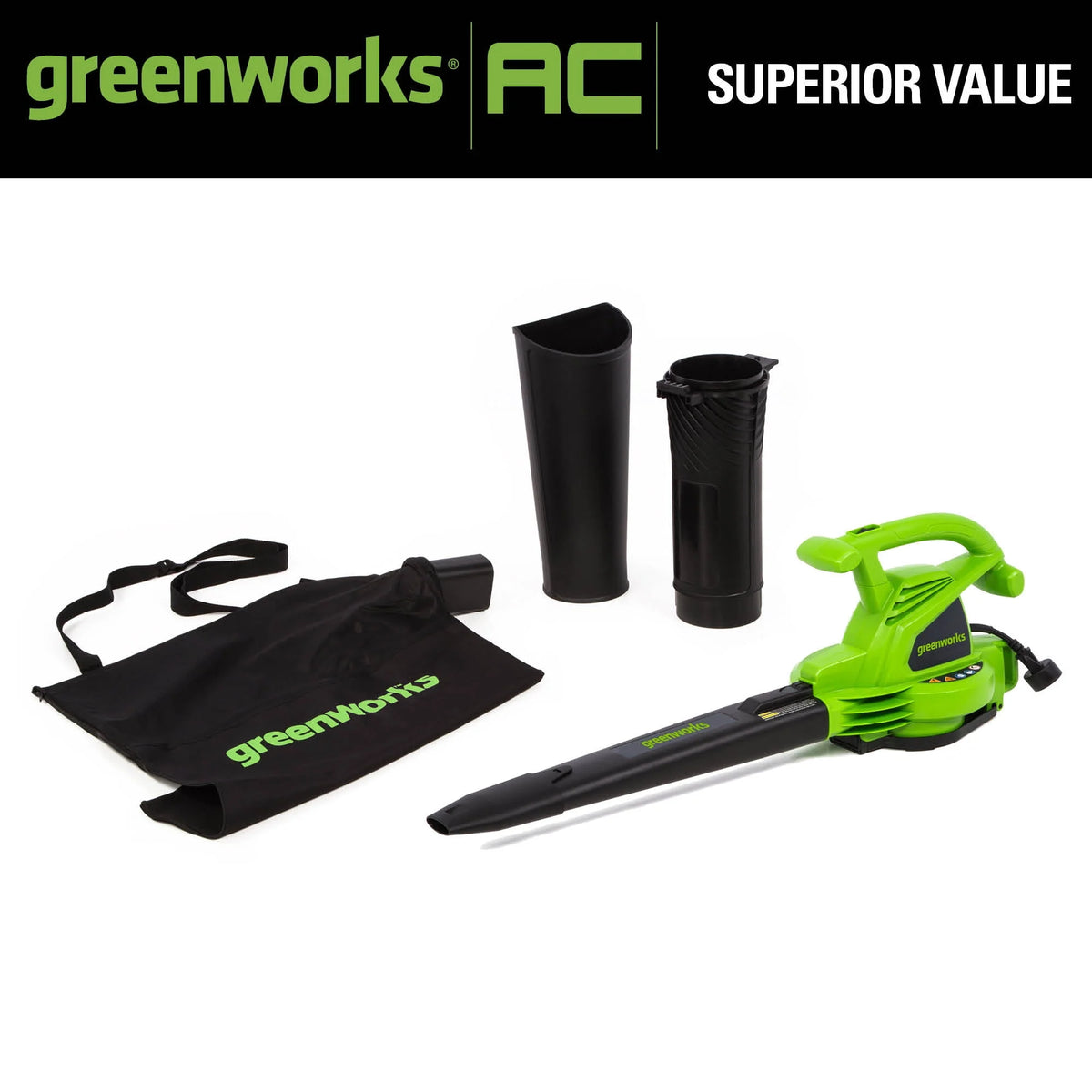 12 Amp 375 CFM Corded Electric Leaf Blower/Mulcher/Vacuum N93348